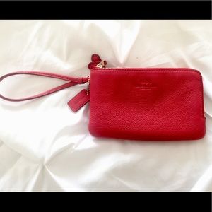 ~ Brand New  ~ Red Coach Wristlet